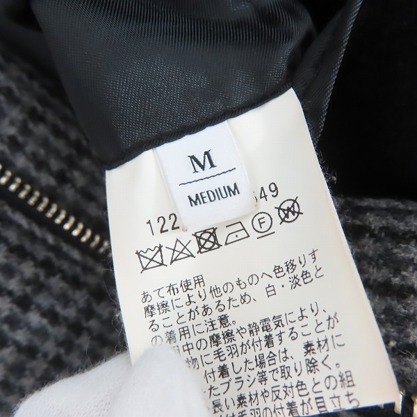 実際に弊社で買取させて頂いたBEAUTY＆YOUTH UNITED ARROWS/ビューティ&ユース ユナイテッドアローズ 千鳥格子柄 コート/Mの画像 3枚目