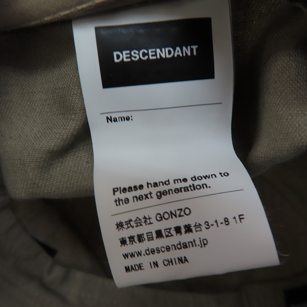 実際に弊社で買取させて頂いたDESCENDANT/ディセンダント キャップ/帽子/Ｆの画像 5枚目