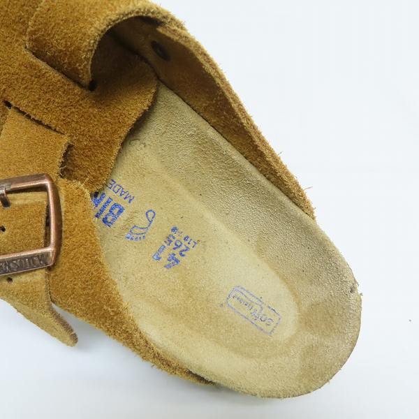 実際に弊社で買取させて頂いたBIRKENSTOCK/ビルケンシュトック BOSTON/ボストン スエードレザー サンダル 1009542/41の画像 4枚目