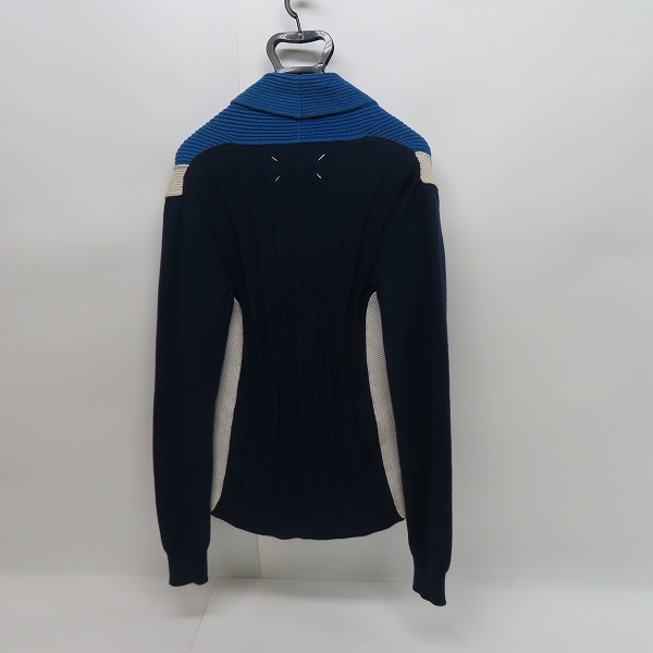 実際に弊社で買取させて頂いたMaison Martin Margiela/メゾンマルタンマルジェラ 10 14SS ショールカラー リブニット カーディガン S50GP0022/Sの画像 1枚目