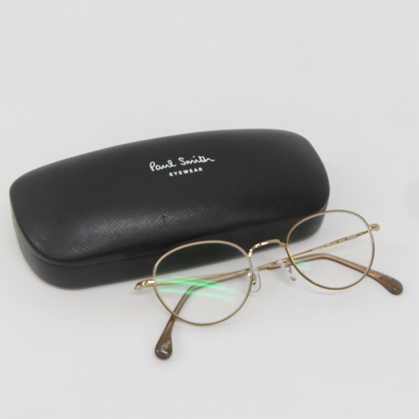 実際に弊社で買取させて頂いたPaul Smith/ポールスミス GDOL Titanium 度入り メガネ/アイウェア PSE-1010の画像 9枚目