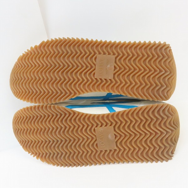 実際に弊社で買取させて頂いたLOEWE/ロエベ FLOW RUNNER/フローランナー ナイロン スエードレザー ローカットスニーカー 43の画像 2枚目