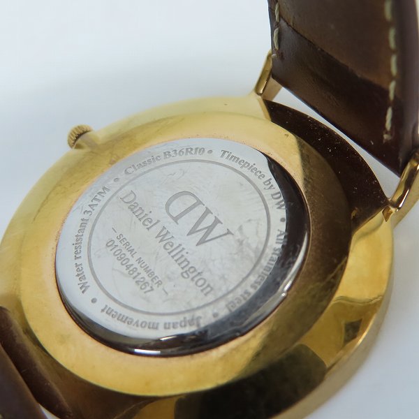 実際に弊社で買取させて頂いたDaniel Wellington/ダニエルウェリントン B36R10 クォーツ/ウォッチ/腕時計【動作未確認】の画像 3枚目