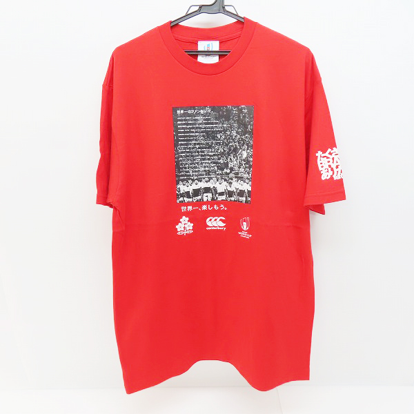 実際に弊社で買取させて頂いたCANTERBURY/カンタベリー ラグビーワールドカップ2019 日本大会 記念Tシャツ RWC ONE TEAM TEE/VWT39456/3L