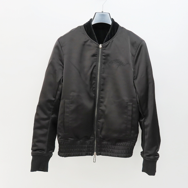 実際に弊社で買取させて頂いた【JPタグ】EMPORIO ARMANI/エンポリオアルマーニ ロゴ刺繍 リバーシブルボンバージャケット 6Z1BP7 1NGLZ/46