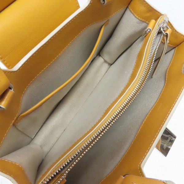 実際に弊社で買取させて頂いたJIMMY CHOO/ジミーチュウ スエード×レザー ハンドバッグの画像 3枚目