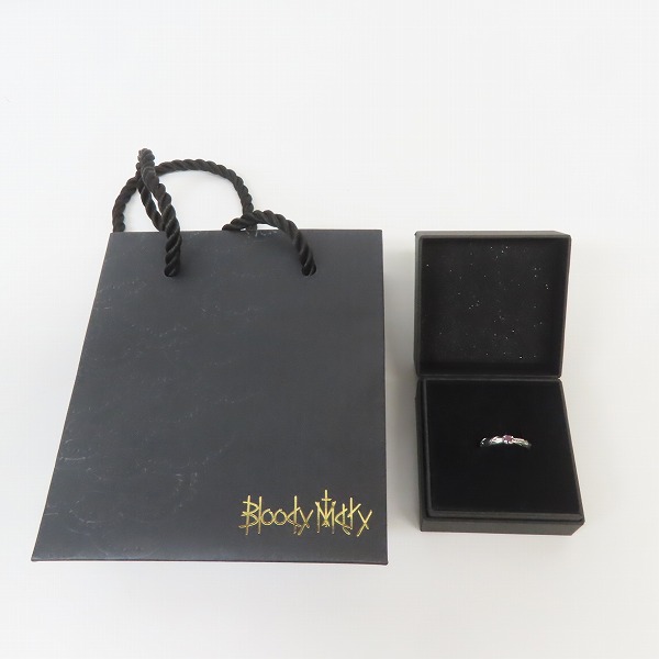実際に弊社で買取させて頂いたBloodyMary/ブラッディマリー mini nut/ミニナット リング w/ストーン 11号の画像 8枚目