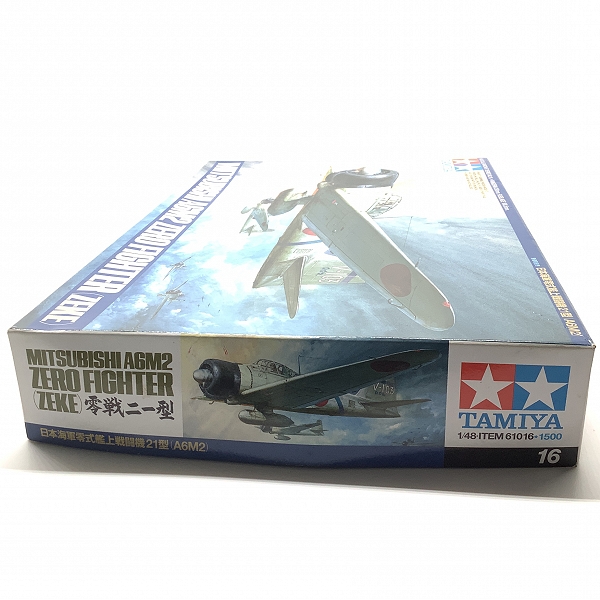 実際に弊社で買取させて頂いた【未組立】TAMIYA/タミヤ 1/48スケール 零戦二一型 MITSUBISHI A6M2 戦闘機 プラモデルの画像 4枚目