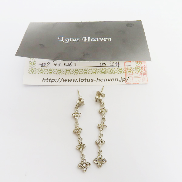 実際に弊社で買取させて頂いたLoree Rodkin/ローリーロドキン プリンセス クロス ピアスの画像 6枚目