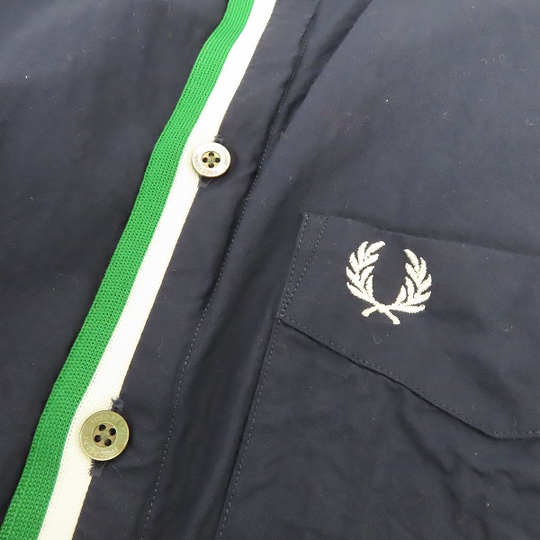 実際に弊社で買取させて頂いたFRED PERRY/フレッドペリー フロントテープ 半袖 ボタンダウンシャツ F4465/Lの画像 5枚目
