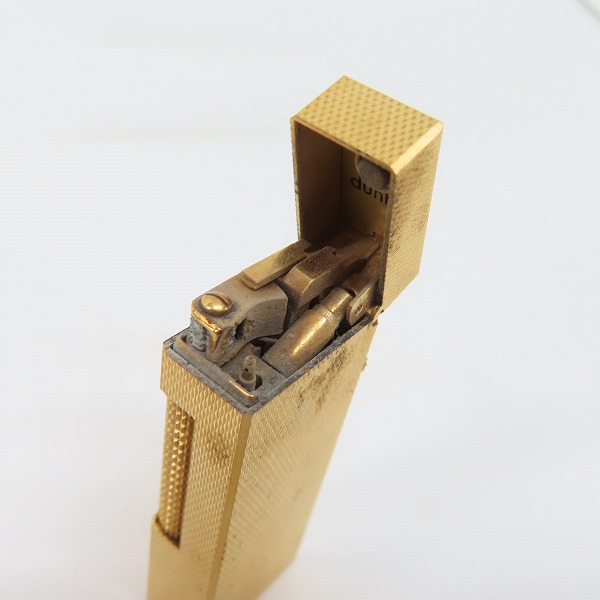 実際に弊社で買取させて頂いたdunhill/ダンヒル サイドローラー ガスライター ゴールドの画像 4枚目