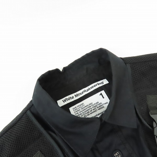 実際に弊社で買取させて頂いたWhite Mountaineering/ホワイトマウンテニアリング VEST SHIRT/ベストシャツ 長袖シャツ WM1971101/1の画像 4枚目