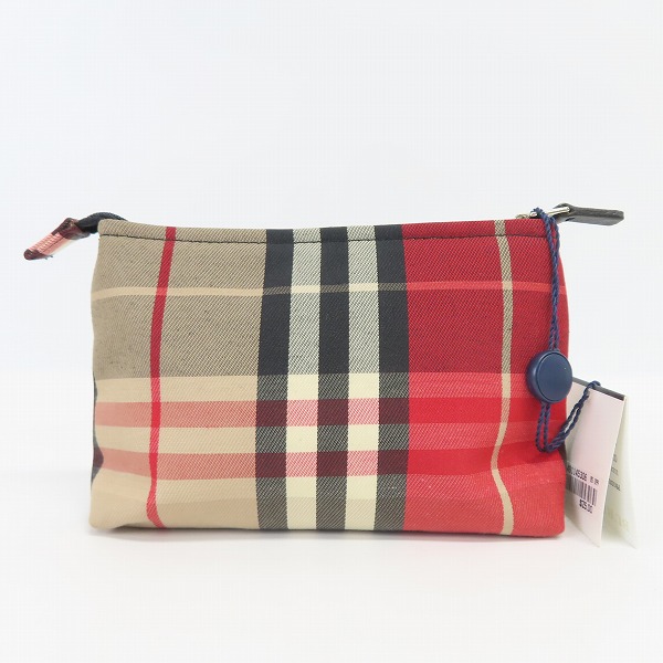 実際に弊社で買取させて頂いた【未使用】BURBERRY/バーバリー ノバチェック ポーチ