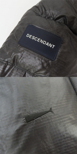 実際に弊社で買取させて頂いたDESCENDANT/ディセンダント クジラロゴ ダウンジャケット/2の画像 5枚目