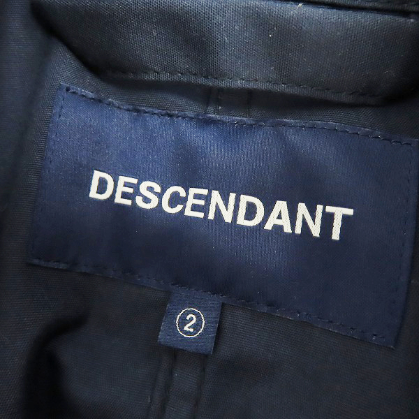 実際に弊社で買取させて頂いたDESCENDANT/ディセンダント DWU CRIKET NYCO JACKET モッズコート/2の画像 2枚目