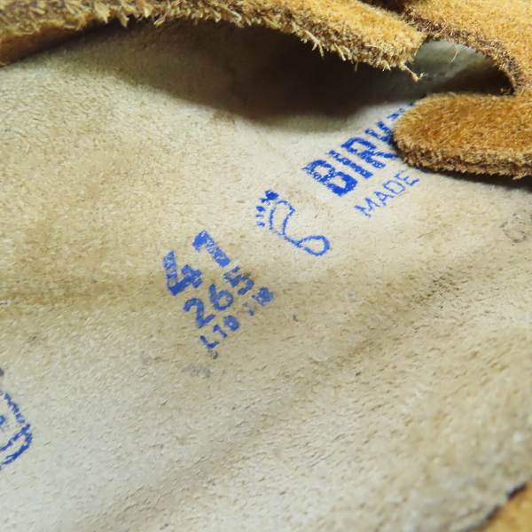 実際に弊社で買取させて頂いたBIRKENSTOCK/ビルケンシュトック BOSTON/ボストン スエードレザー サンダル 1009542/41の画像 5枚目