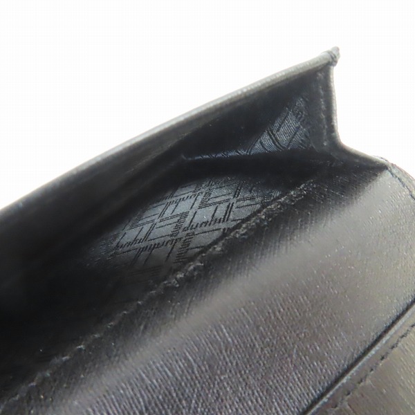 実際に弊社で買取させて頂いたDunhill/ダンヒル ロゴプレート レザー 二つ折りカードケース/名刺入れの画像 4枚目