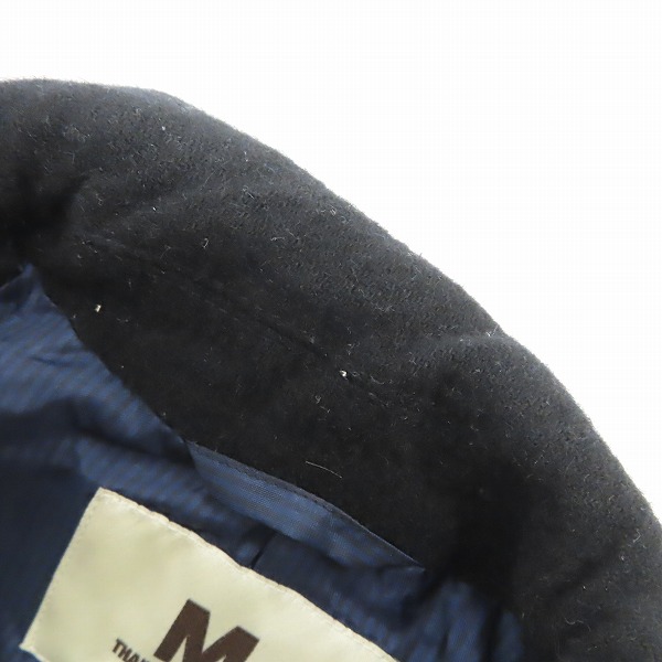 実際に弊社で買取させて頂いたM/エム THANK YOU FRIENDS レザー切替 ジャケット/Sの画像 5枚目