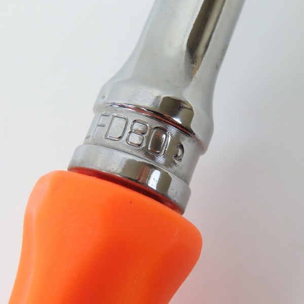 実際に弊社で買取させて頂いたSnap-on/スナップオン 3/8 インチインダストリアルフィニッシュ首振りロングハードグリップラチェット FHLFD80の画像 7枚目