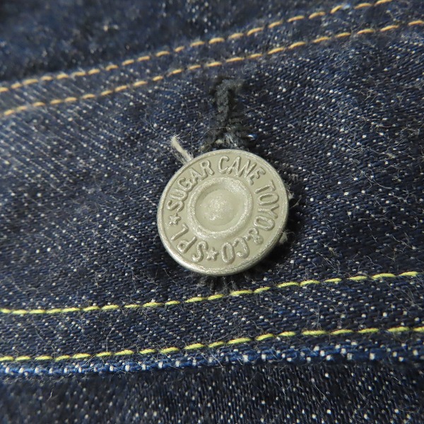 実際に弊社で買取させて頂いたSUGAR CANE/シュガーケーン セカンドタイプ 14.25oz.DENIM JACKET 1953 デニムジャケット/36の画像 5枚目