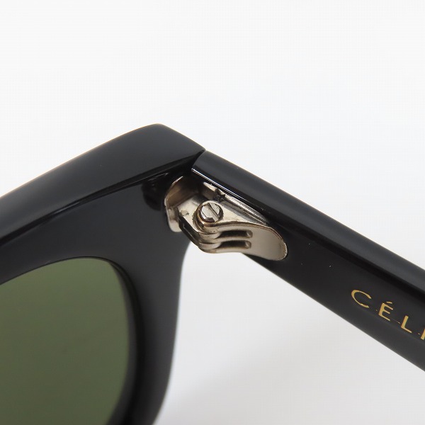 実際に弊社で買取させて頂いたCELINE/セリーヌ サングラス/アイウェア ブラック CL41383/F/Sの画像 7枚目