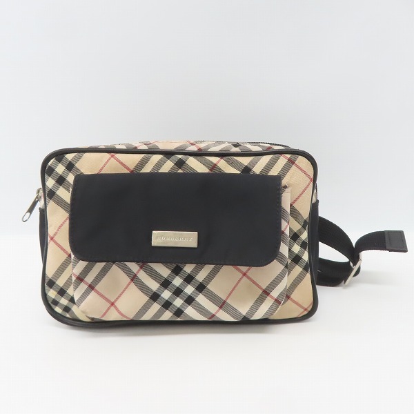 実際に弊社で買取させて頂いたBURBERRY/バーバリー ノバチェック ロゴ金具 ウエストポーチ/ボディバッグ