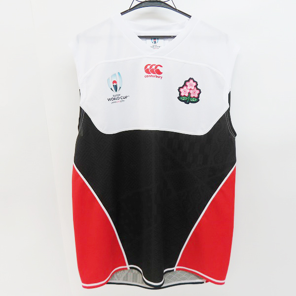 実際に弊社で買取させて頂いたcanterbury/カンタベリー RWC2019 JAPAN PRACTICE SLEEVELESS TEE/タンクトップ VWT39506/4L