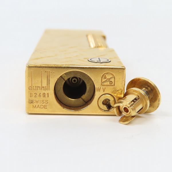 実際に弊社で買取させて頂いたdunhill/ダンヒル サイドローラーガスライター サテン ゴールドの画像 3枚目