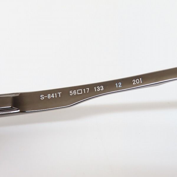 実際に弊社で買取させて頂いた999.9/フォーナインズ メタルブロウ ハーフリム メガネフレーム/S-841Tの画像 6枚目