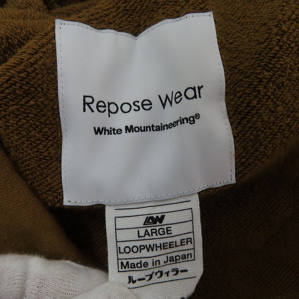 実際に弊社で買取させて頂いたWhite Mountaineering×LOOPWHEELER/ホワイトマウンテニアリング×ループウィラー Repose Wear カーディガン RW2173502/L(2)の画像 2枚目