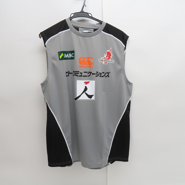 実際に弊社で買取させて頂いた【未使用】CANTERBURY/カンタベリー SUNWOLVES/サンウルブズ タンクトップ/R39006SR/3L