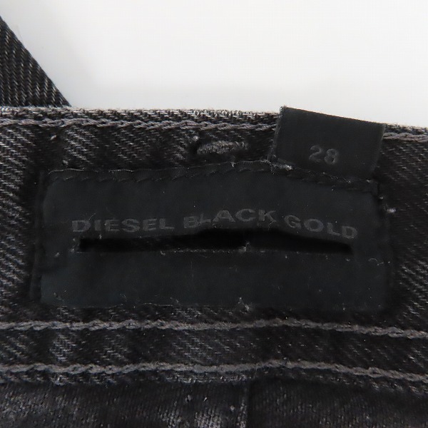 実際に弊社で買取させて頂いた【難有り】DIESEL BLACK GOLD/ディーゼルブラックゴールド ボタンフライ デニムパンツ W28の画像 2枚目