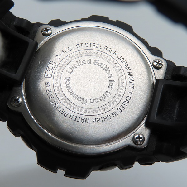 実際に弊社で買取させて頂いたG-SHOCK/Gショック URBAN RESEARCH/アーバンリサーチ デジアナ コンビ 腕時計/ウォッチ G-100の画像 3枚目