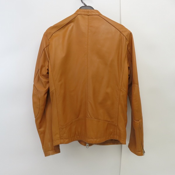 実際に弊社で買取させて頂いたUNITED ARROWS/ユナイテッドアローズ 羊革シングルライダースジャケット /Lの画像 1枚目