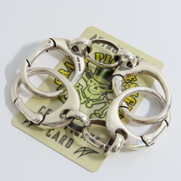 実際に弊社で買取させて頂いた【ギャラ付き】CRAZY PIG/クレイジーピッグ ラージハンドカフリンクブレスレット
