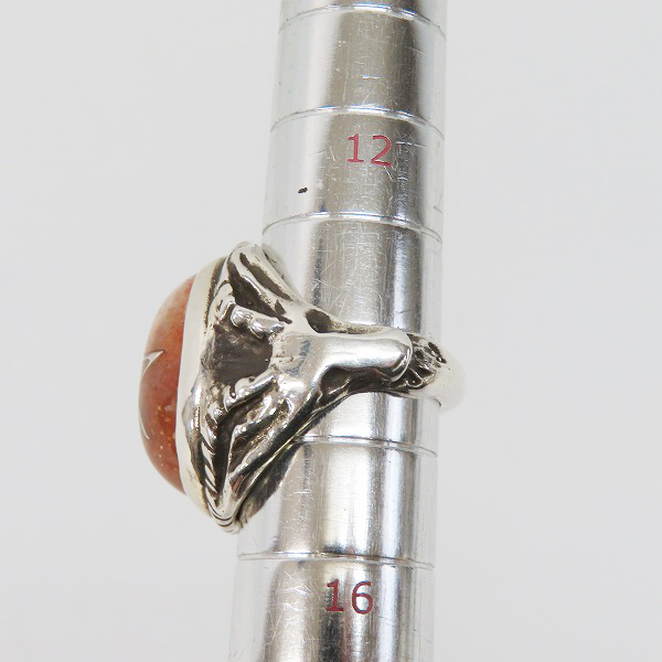 実際に弊社で買取させて頂いたALEX STREETER/アレックスストリーター 2022年限定 SPストーン/サンストーン ラディアント エンジェルハート リング/14号の画像 7枚目