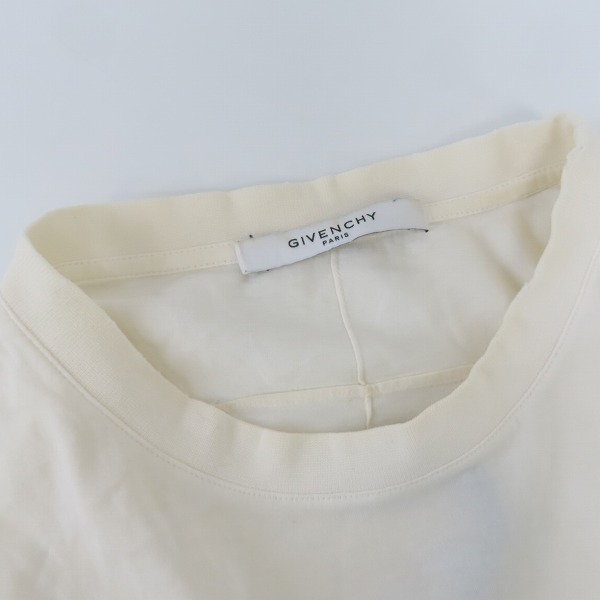 実際に弊社で買取させて頂いた【JPタグ】GIVENCHY/ジバンシィ ロゴプリント 半袖Tシャツ 17P 7701 484/Sの画像 6枚目