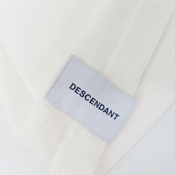 実際に弊社で買取させて頂いたDESCENDANT/ディセンダント クジラロゴ 半袖 Tシャツ カットソー ホワイト/2の画像 6枚目