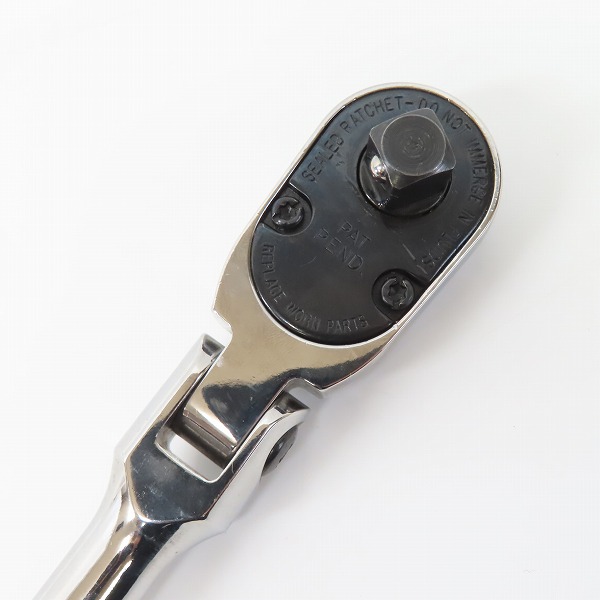 実際に弊社で買取させて頂いたSnap-on/スナップオン 3/8 インチインダストリアルフィニッシュ首振りロングハードグリップラチェット FHLFD80の画像 3枚目