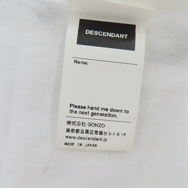実際に弊社で買取させて頂いたDESCENDANT× KAMIKATZ/ディセンダント × カミカツビール PALE ALE カットソー ロンT/2の画像 4枚目