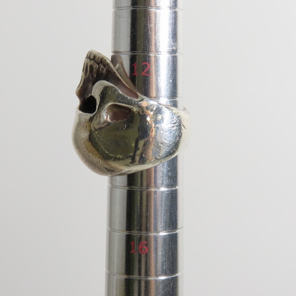 実際に弊社で買取させて頂いた【ギャラ付き】CRAZY PIG/クレイジーピッグ 365個限定 キース スカルリング 12.5-14.5号の画像 8枚目