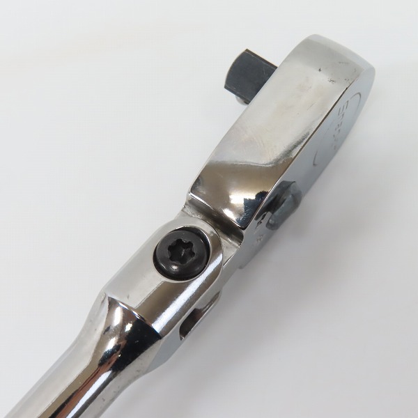 実際に弊社で買取させて頂いたSnap-on/スナップオン 3/8 インチインダストリアルフィニッシュ首振りロングハードグリップラチェット FHLFD80の画像 4枚目