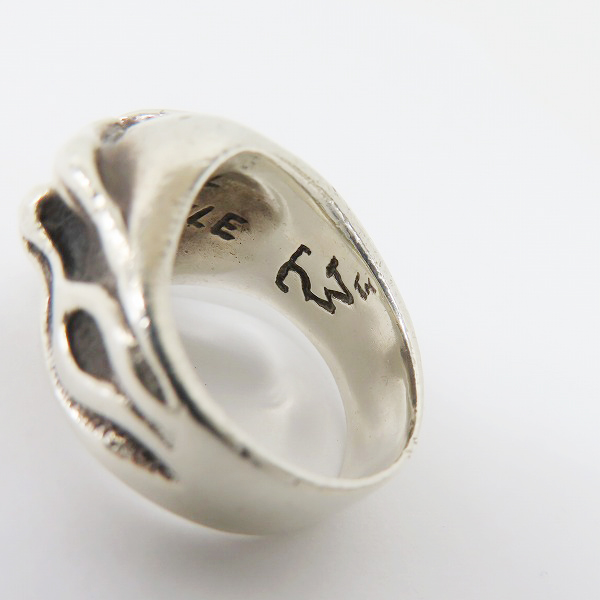 実際に弊社で買取させて頂いたTRAVIS WALKER/トラヴィスワーカー FULL THROTTLE RING スカル リング 15.5-17.5号の画像 6枚目