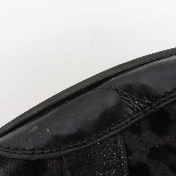 実際に弊社で買取させて頂いたJIMMY CHOO/ジミーチュウ レオパード柄 ハイカットスニーカー/40.5の画像 6枚目