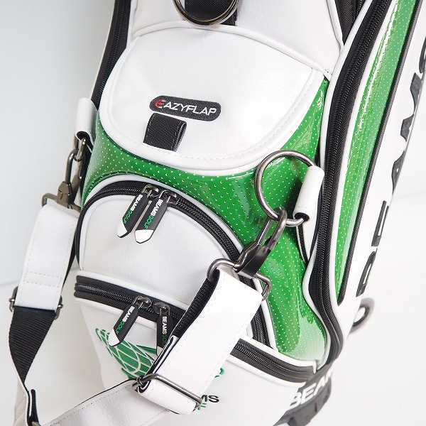 BEAMS GOLF キャディバッグ ホワイト・グリーン 5分割 Yahoo!オークション -「beams golf キャディバッグ」の落札相場