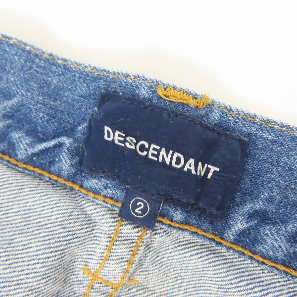 実際に弊社で買取させて頂いたDESCENDANT/ディセンダント ストレート デニムパンツ/2の画像 3枚目