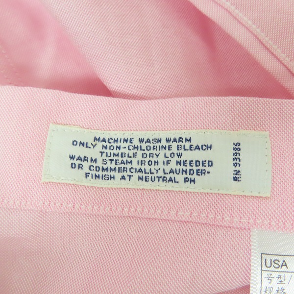 実際に弊社で買取させて頂いたBROOKS BROTHERS/ブルックスブラザーズ ロゴ刺繡 エルボーパッチ 長袖シャツ/Sの画像 4枚目