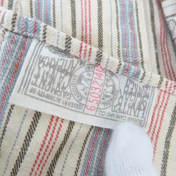 実際に弊社で買取させて頂いたSUGAR CANE/シュガーケーン ネルシャツ SC23901/Mの画像 5枚目