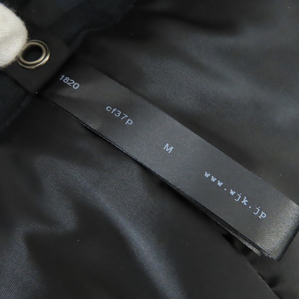 実際に弊社で買取させて頂いたwjk/ダブルジェイケイ 18AW N3B(PRIMALOFT) フライトジャケット 1820 cf37p/Mの画像 3枚目