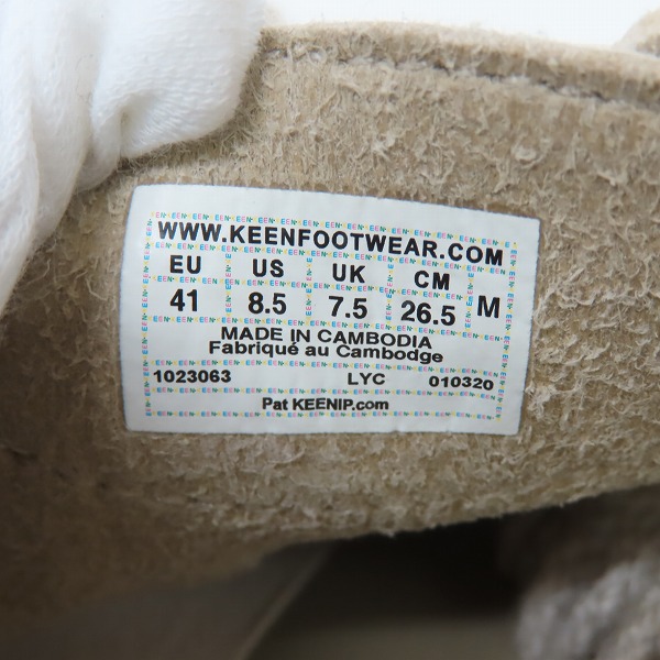 実際に弊社で買取させて頂いたKEEN/キーン スポーツサンダル UNEEK FLAT/1023063/26.5の画像 5枚目